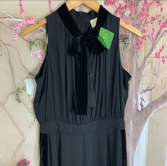 BNWT Kate Spade mixed velvet jumpsuit - Picture 7 of 12